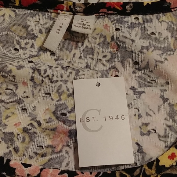 Cato,size XL, multicolor,Gorgeous & Flowery eyelet top - Picture 6 of 7